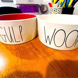 New Rae Dunn ceramic dog bowls